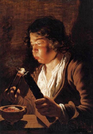 Jan lievens Fire and Childhood Norge oil painting art